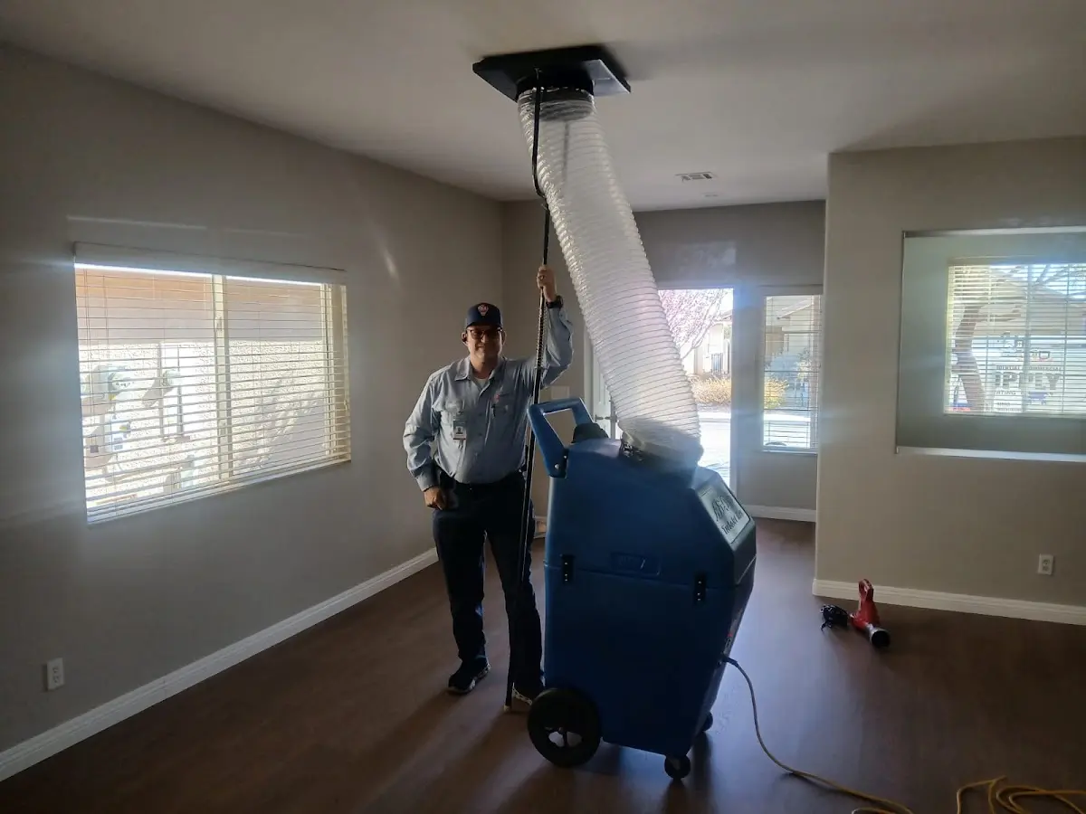 Professional Dryer Vent Cleaning work inside a Wilmington home